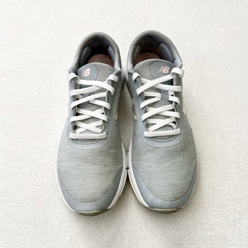 New Balance Gray and Pink Cross Training Sneakers - Picture 2 of 10